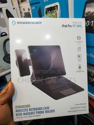 Powerology Smartcase Wireless Keyboard Case for iPad Pro 13"(m4/M5)
