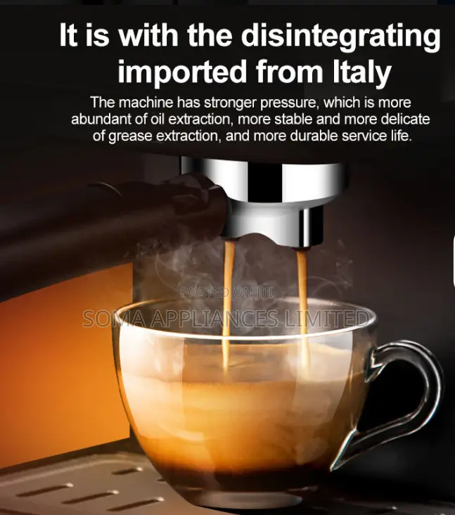 Shaqra Semi-Automatic Touchscreen Espresso Coffee Machine