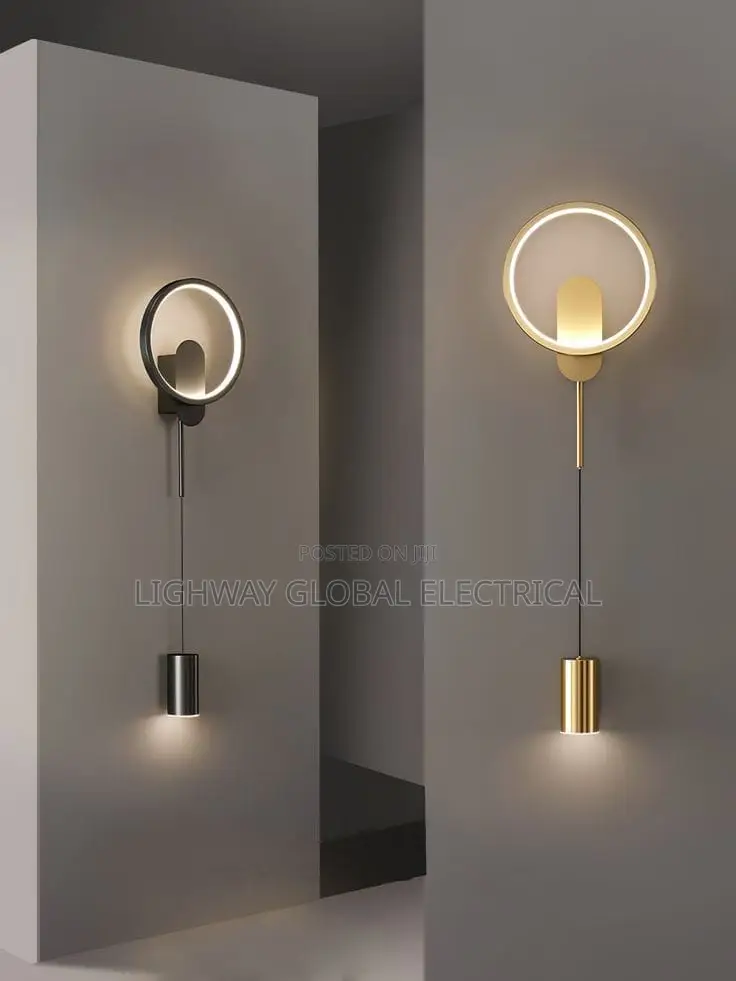 Modern Black/Gold Led Wall Lamp