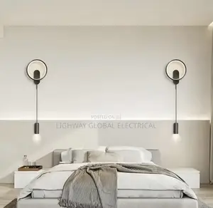 Modern Black/Gold Led Wall Lamp