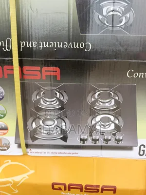 Qasa 4 Burner Cabinet/Table Top Glass Top Has Cooker