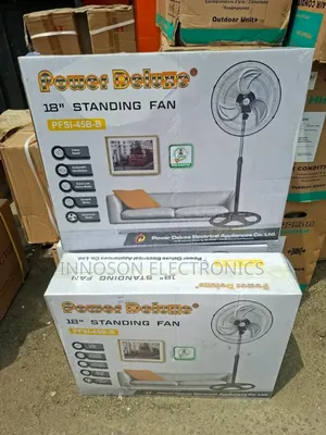 Power Deluxe 18 Inches Standing Fan Iron Blade