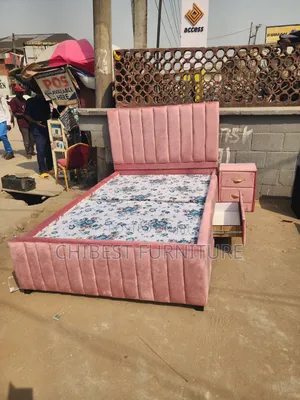 Brand New 4.5by6 Upholstery Padded Bed Frame