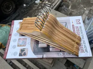 Wooden Cloth Hanger - Set of 10