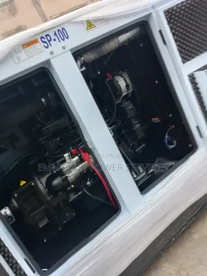 White Perkins Soundproof Generator 100kva