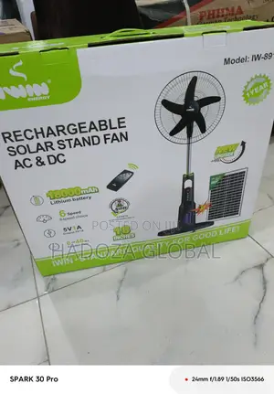 Iwin 18 Inch Fan For Solar And Battery Use