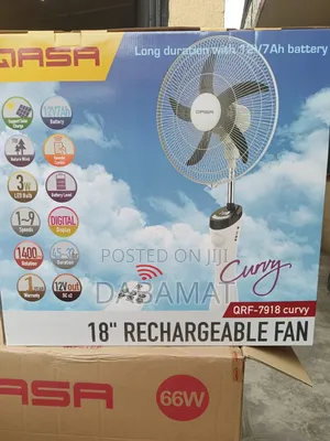 Qasa 18 Inches Rechargeable Fan