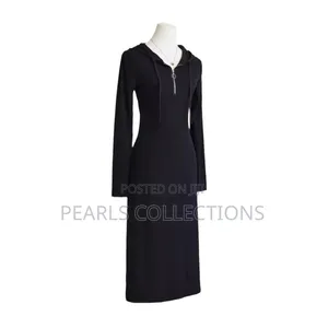 Black Hoodie Gown for Women