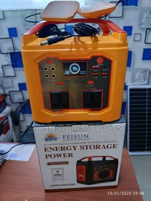 Feisun 300w Solar Generator Complete Set Panel, Bulbs, Usb Bluetooth