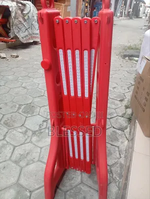 Plastic Expandable Barrier Caution