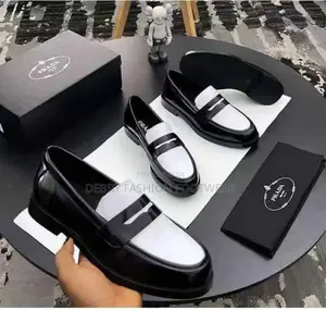 Prada Black White Loafers – Stylish Durable