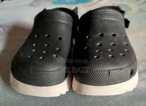 Black and White Crocband Crocs