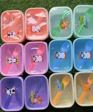 Plate, Spoon And Fork As Kids Party Sourvenirs Fillers/Dozen