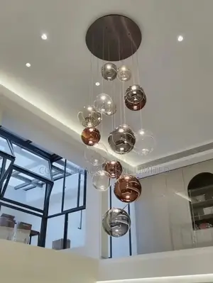 Modern Luxury Crystal Glass Casacade Globe