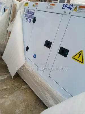 White Perkins 40kva Brand New Soundproof Generator