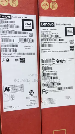 New Laptop Lenovo ThinkPad E14 Gen 6 16GB Intel Core Ultra 7 SSD 1T