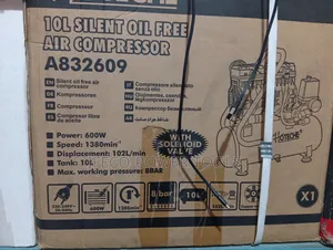 Hoteche 10l Silent Oil-Free Air Compressor, Model Number A832609.