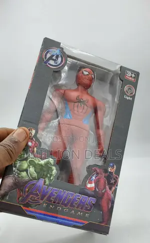 Avengers Endgame Spiderman Suspenders Kids Light Toy Ages 3+