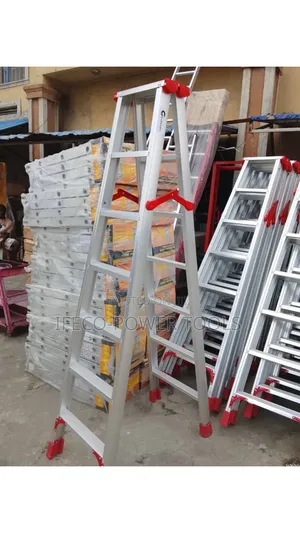 Double-Sided Aluminum a-Frame Step Ladder.