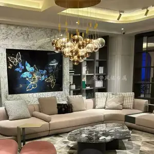 Modern Stylish Quality Luxury Crystal Globe Like Led Chandelier Light
