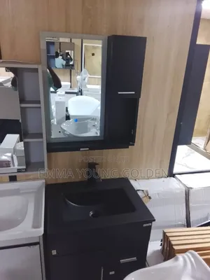 Black Cabinet Washing Hand Basin