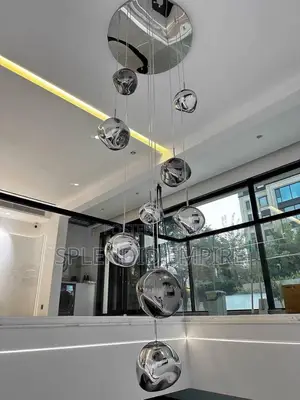 Open Parlour Staircase Chandelier
