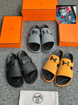 Hermes Leather Slipers 40-46