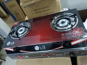 Glass Top Gas Cooker Two Burner Setup Lg-004gls-Ns - Lg