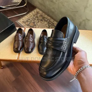 The Bold Cut-Out Bridge Loafers in Brown Black