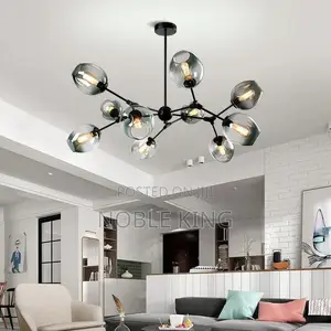 Smoke Glass Chandelier