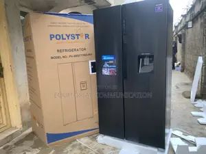 Polystar 520l Side-by-Side Refrigerator With Spacious Interior