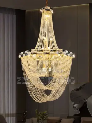 800mm Luxury Crystal Chain Chandelier