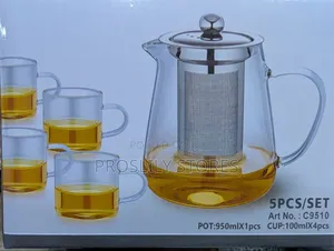 Tea Kettle + 5pcs Cups