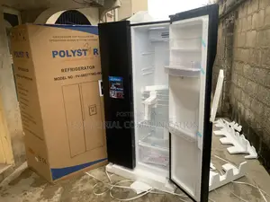 Polystar Side-by-Side Refrigerator With Led Control Panel