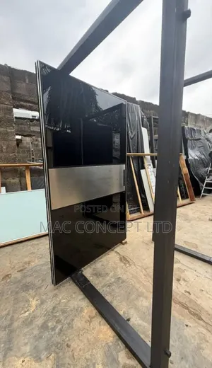 Black Pivot Door 5ft by 7ft