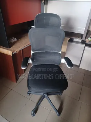 A Unique Standard Quality Office Chair With Black and White Color