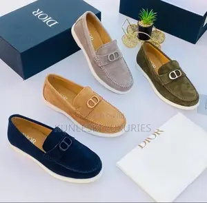 Original Christian Dior Suede Flat Sole Shoes For Men