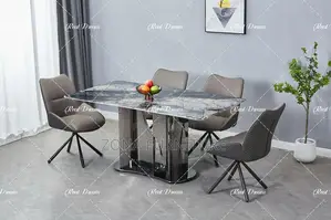 Luxury Ceramic 6 Seater Dining Table and Chairs