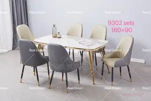 Set of Dining Table and Chairs 6 Seater