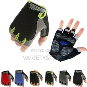Anti Slip Shock Breathable Half Finger Gym Gloves