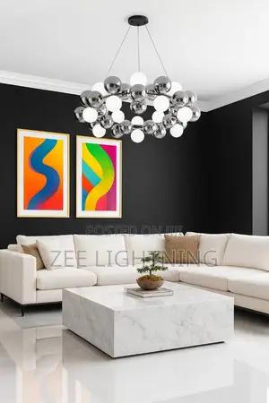 Modern Round Led Ball Glass Chandelier