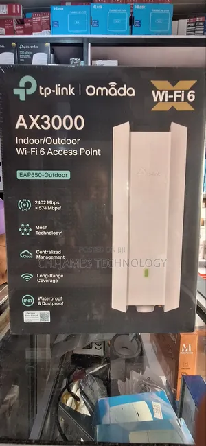 Omada Ax3000 Indoor/Outdoor Wi-Fi 6 Access Point
