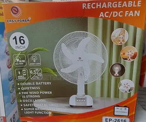 Easy Power 16" Rechargeable Ac/Dc Table Fan
