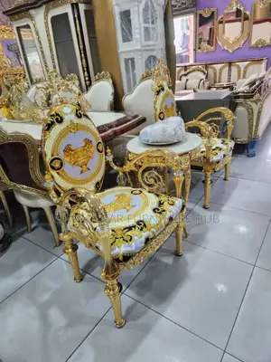 Gold Me and You Chairs With Table