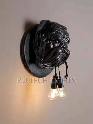 Bulldog Head Led Wall Light