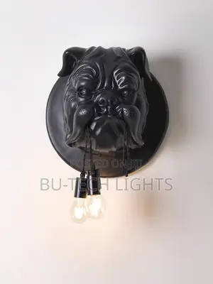 Bulldog Head Led Wall Light