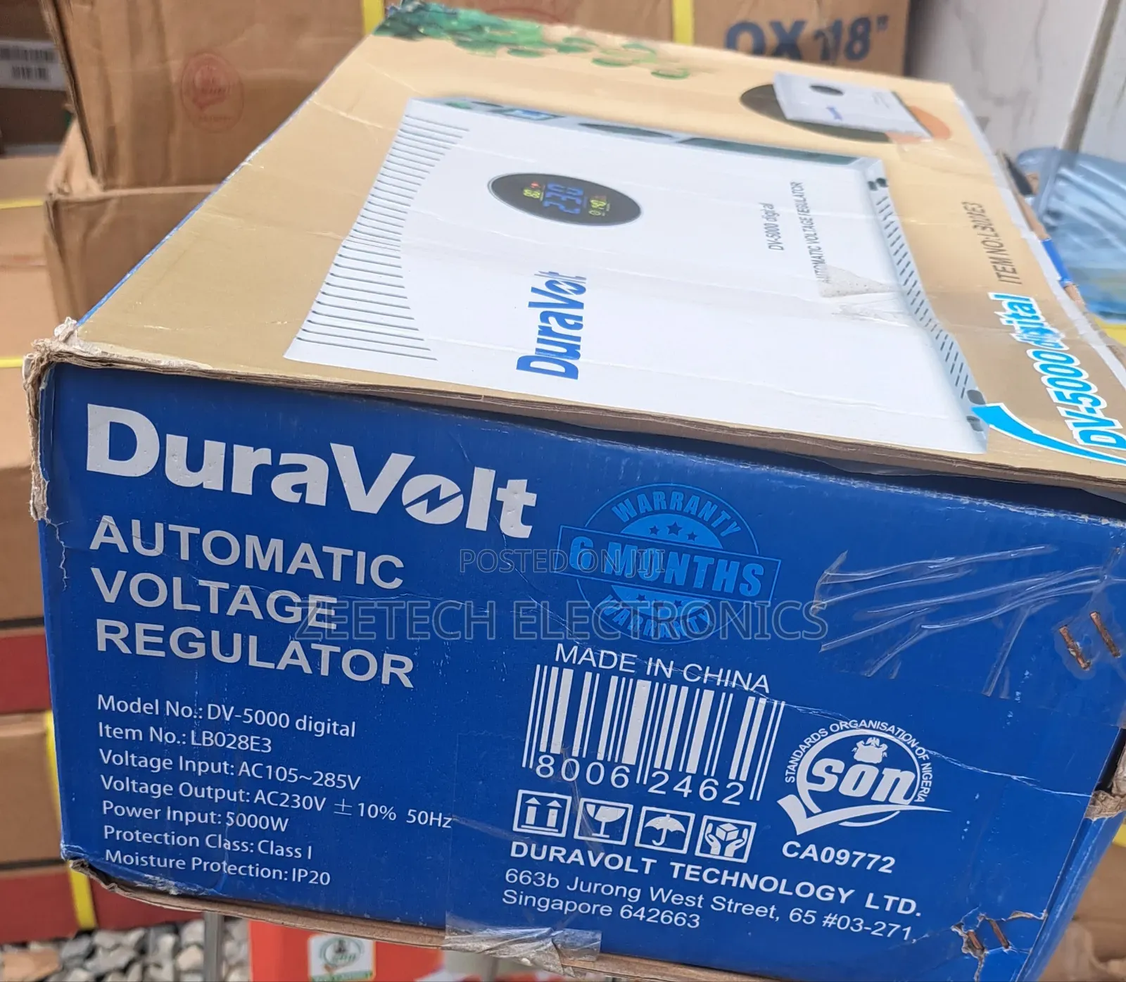 Duravolt Dv-5000watt Automatic Voltage Regulator.