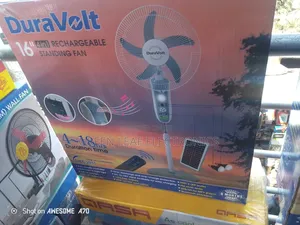 Duravolt 16inches Rechargeable Fan With Panel