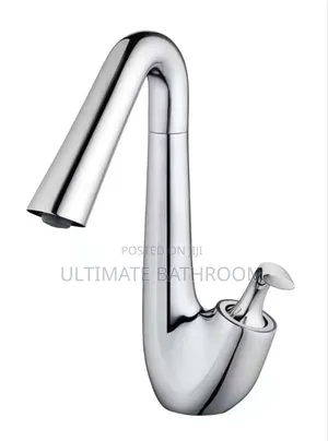 Modern Single Handle Chrome Basin Mixer Tap