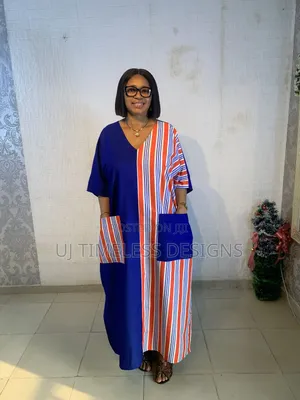 Colorful Long Patched Gown